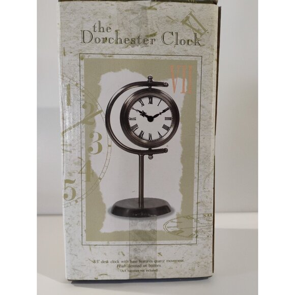 New View The Dorchester Clock 8.5'' Desk Clock With Base Features Quartz - Picture 11 of 16